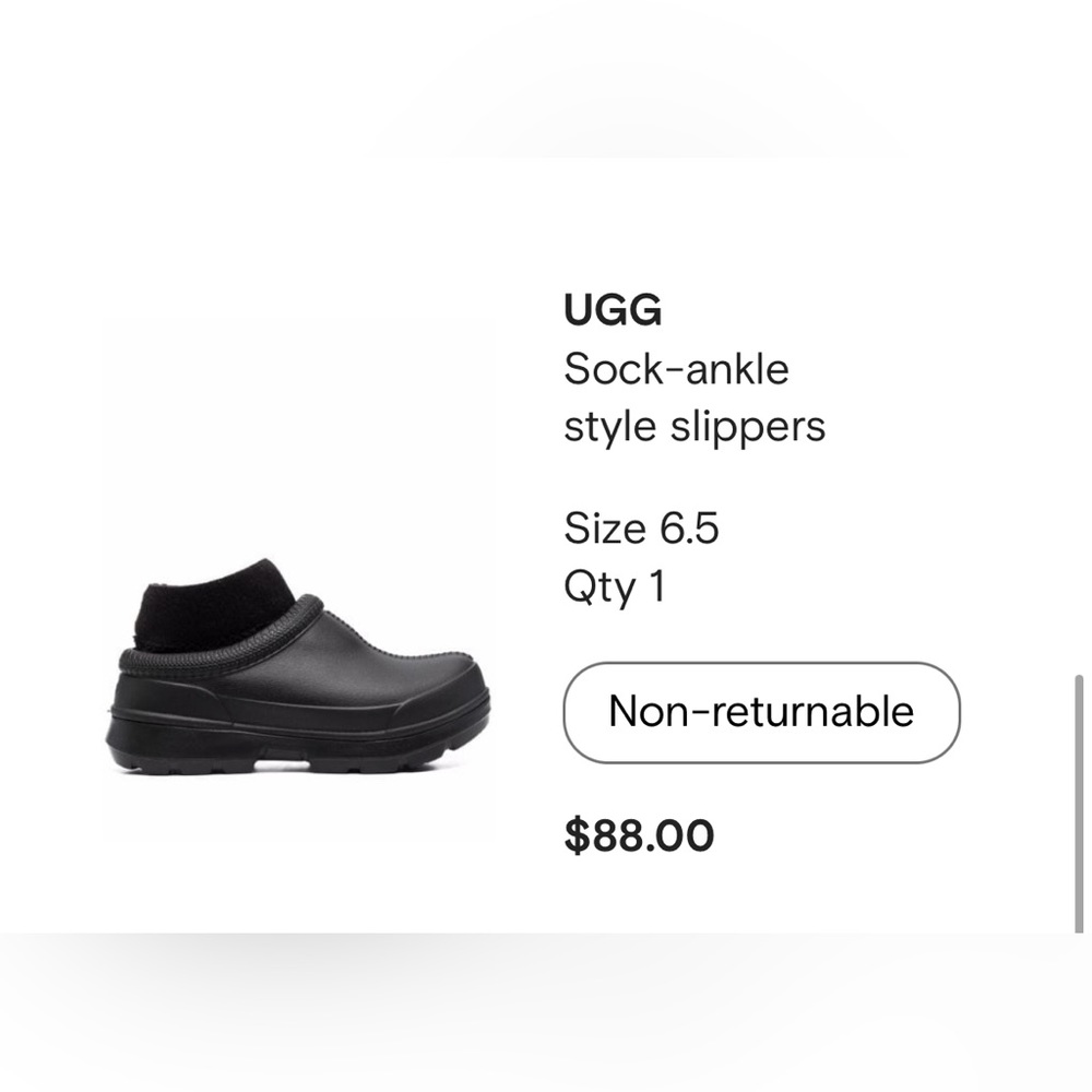UGG rubber ankle sock clogs